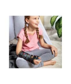 FGP - KIDZ P06D - Polsiera Steccata Lunga Con Immobilizzazione Pollice Pediatrica