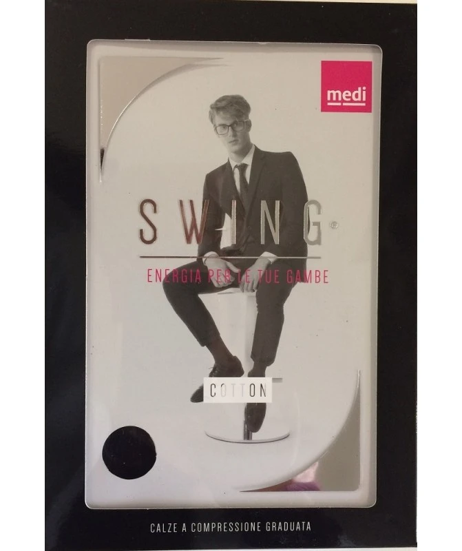 Medi - Swing Man Cotton - Calze A Compressione Graduata In Cotone 15 MmHg - Gambaletto 5 Medi - Swing Man Cotton - Calze A Compressione Graduata In Cotone 15 MmHg - Gambaletto - immagine 5