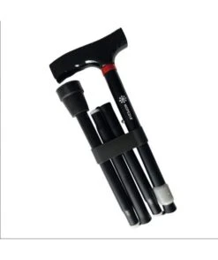 MORETTI - Mopedia - Bastone In Alluminio Pieghevole Con Puntali Antiscivolo Regolabile In Altezza