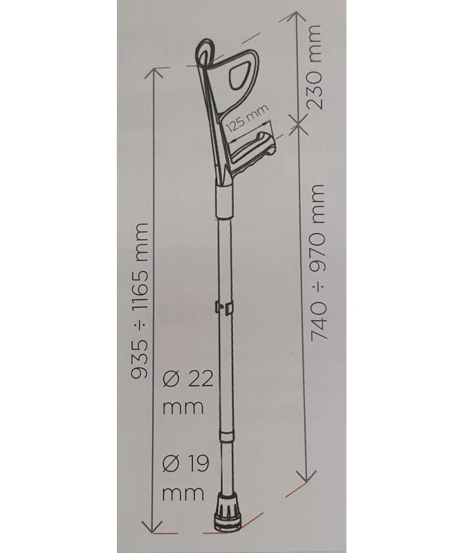 MORETTI - Mopedia - Stampelle Avambraccio Tipo Canadese Regolabili (paio) 5 MORETTI - Mopedia - Stampelle Avambraccio Tipo Canadese Regolabili (paio) - immagine 5