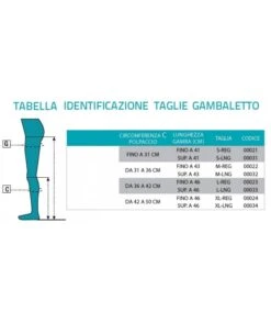 ORIONE - Calze Antitrombo - Gambaletto Antitrombosi 18mmHg (1 Paio)