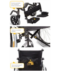 Praxis - PMN NEOS - Carrozzina Pieghevole Ad Autospinta Con Telaio Stabilizzante In Acciaio A Crociera Singola -ANNA praxis pmn neos carrozzina pieghevole ad autospinta con telaio stabilizzante in acciaio a crociera singoladoppia 1