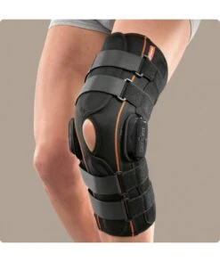 RO+TEN - GENUFIT 27/A - Ginocchiera In Tessuto AirX Lunga Apribile Con Aste Articolate Policentriche A Controllo F-E